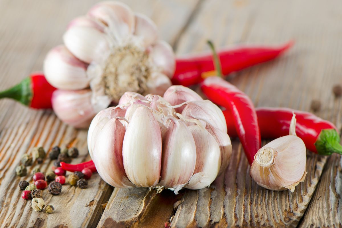 garlic and peppers