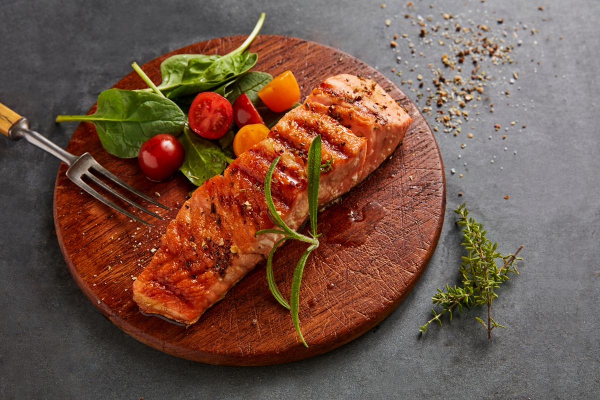 Grilled salmon