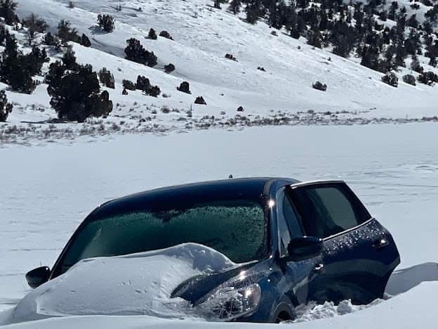 Jerry Jouret was trapped under snow in his Ford Escape for a week before being rescued on March 2.