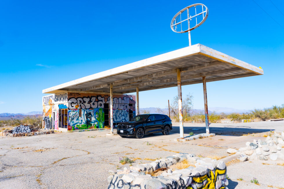 Street art in the desert.