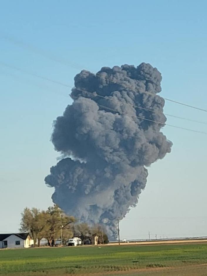 The Castro County Sheriff's Office was one of several agencies responding Monday to a fire and explosion at a dairy farm near Dimmitt.