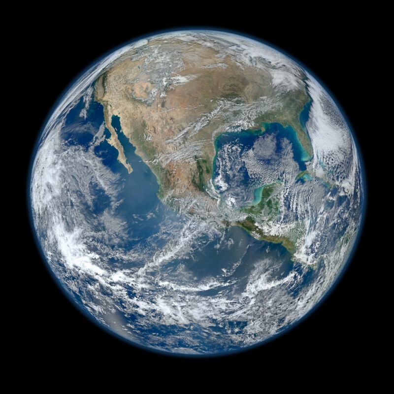 An image of the Earth from space