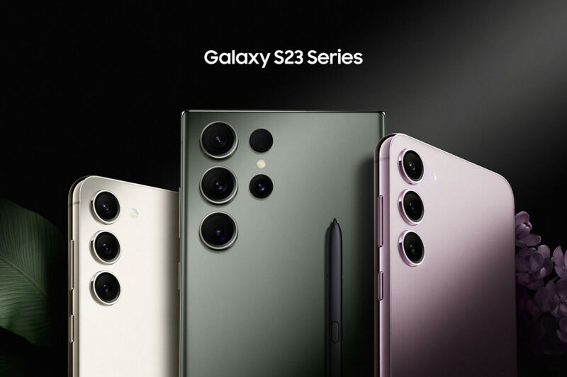 The S23 series.  Everything has a similar camera design this year. 