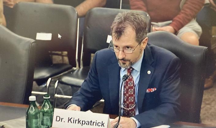 Dr.  Sean M. Kirkpatrick, director of the All-domain Anomaly Resolution Office, will discuss his work before a Senate subcommittee on Wednesday, April 19.