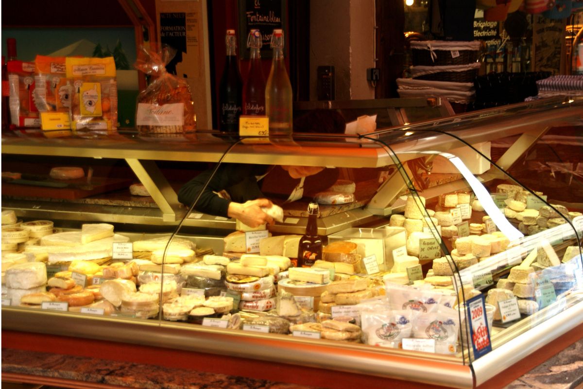 Delicatessen on display in a store