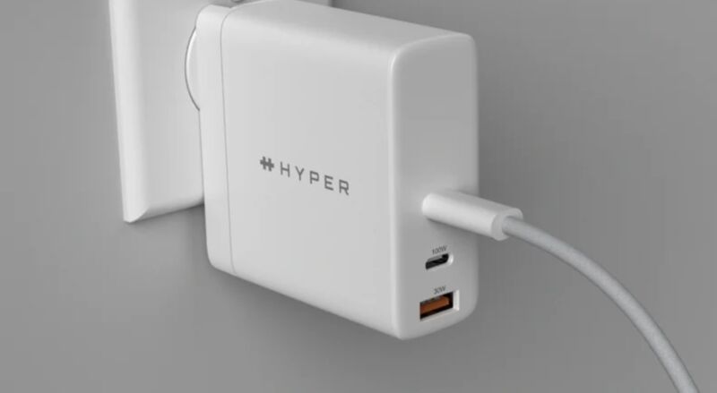 Hyper HyperJuice 140W PD 3.1 USB-C GaN Charger with Adapters