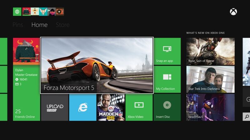 An example of the type of ads that appeared on the Xbox One dashboard.  Soon these could be expanded with video ads in exchange for playing time.