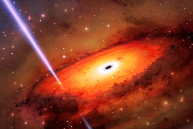 Artist's Impression of a gamma ray burst