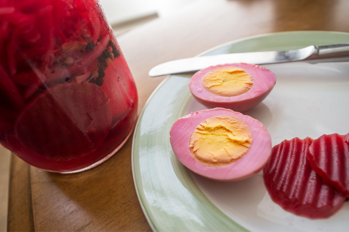 Pickled beet eggs