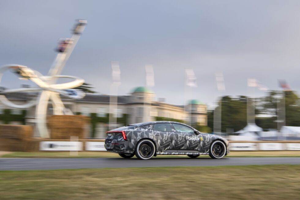 Polestar demonstrated a Polestar 5 at the Goodwood Festival of Speed ​​this year.