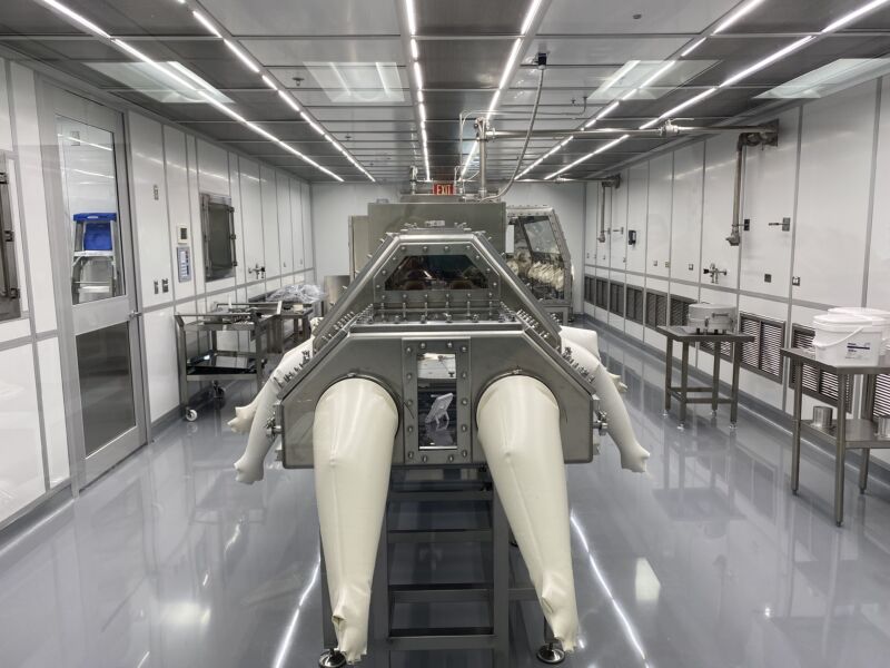 A look inside the cleanroom where the OSIRIS-REx samples are stored.