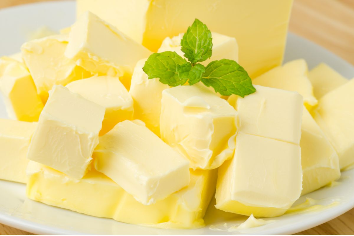 cubes of butter with coot